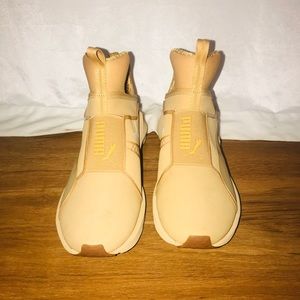 BRAND NEW GOLD PUMA HIGH TOPS
